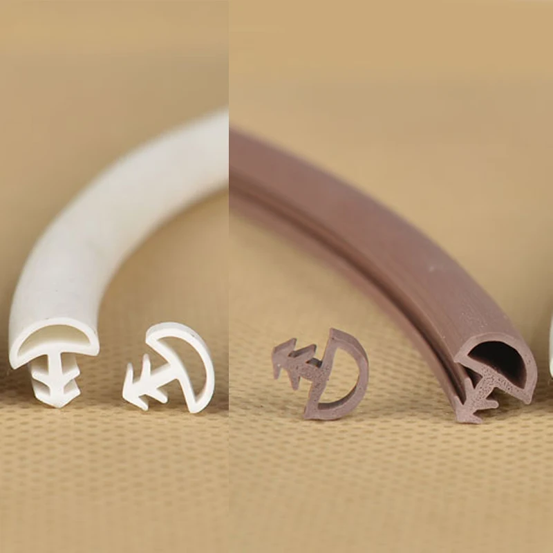 5M PVC wooden door window sash seal bumper strip weatherstrip sound