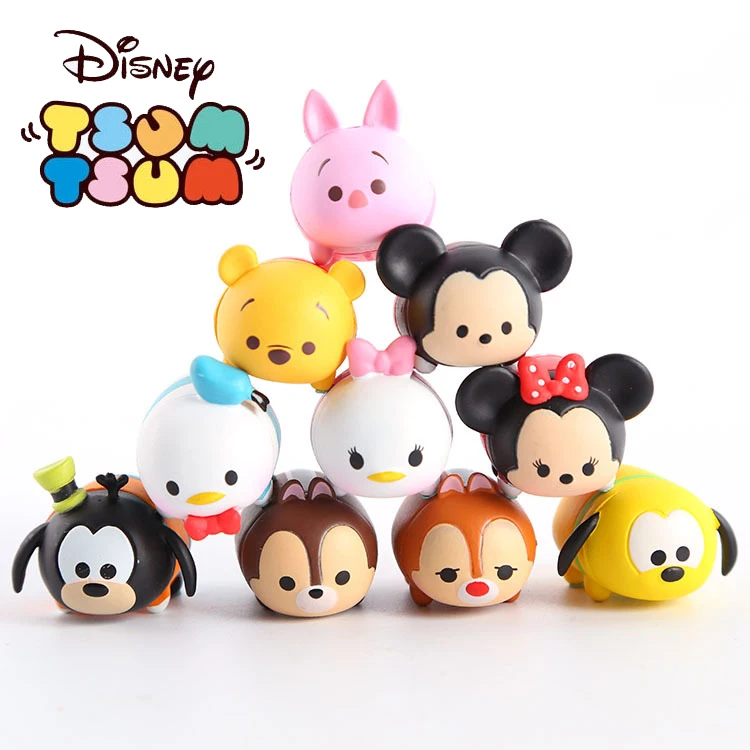 

Disney Tsum Tsum 10pcs/Lot 3.8cm Donald Mickey Winnie Duck Toys Cute Elf Doll Bathing Toy Juguetes For Chirldren Gift