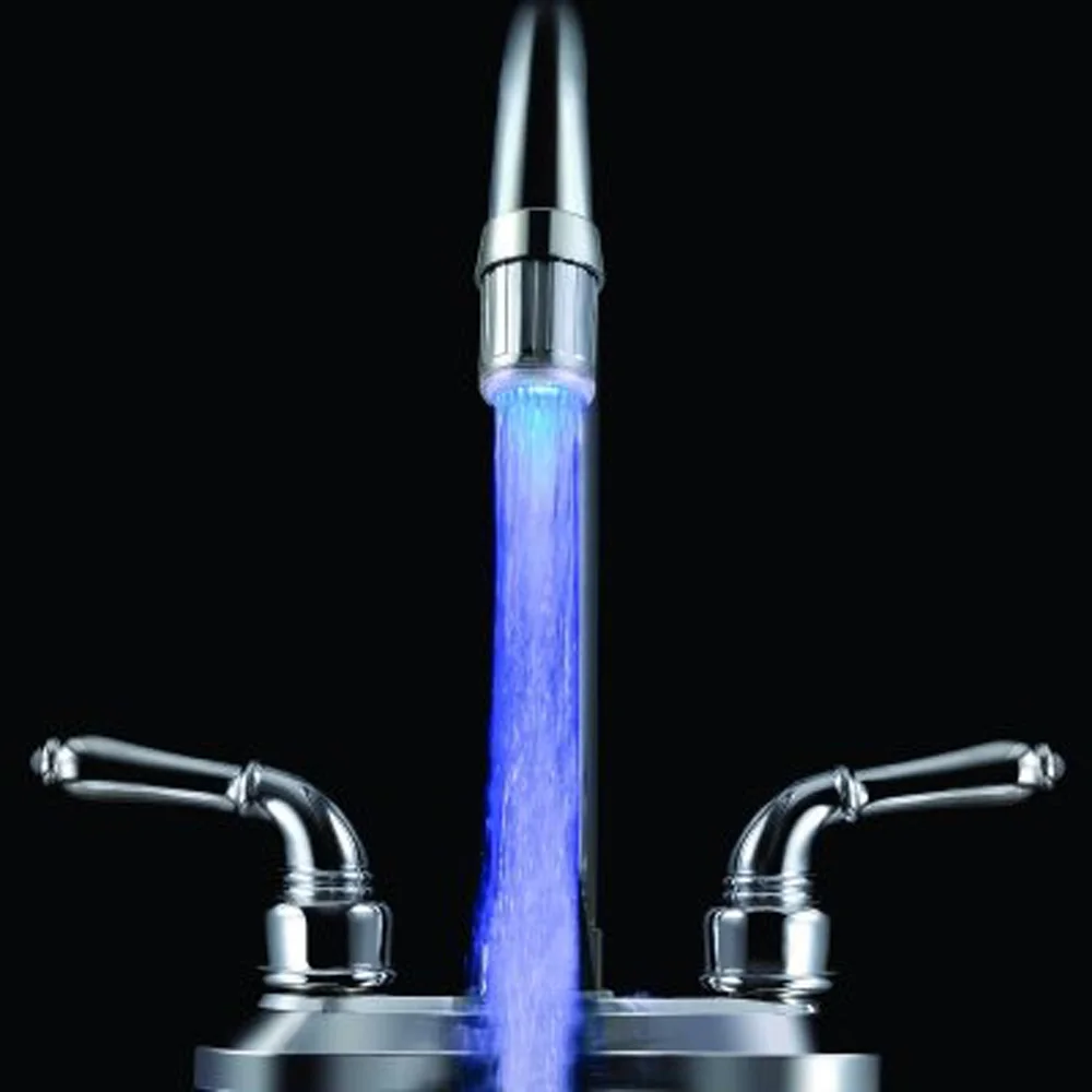3 colors Temperature Sensor LED Faucet Different Temperation LED Light