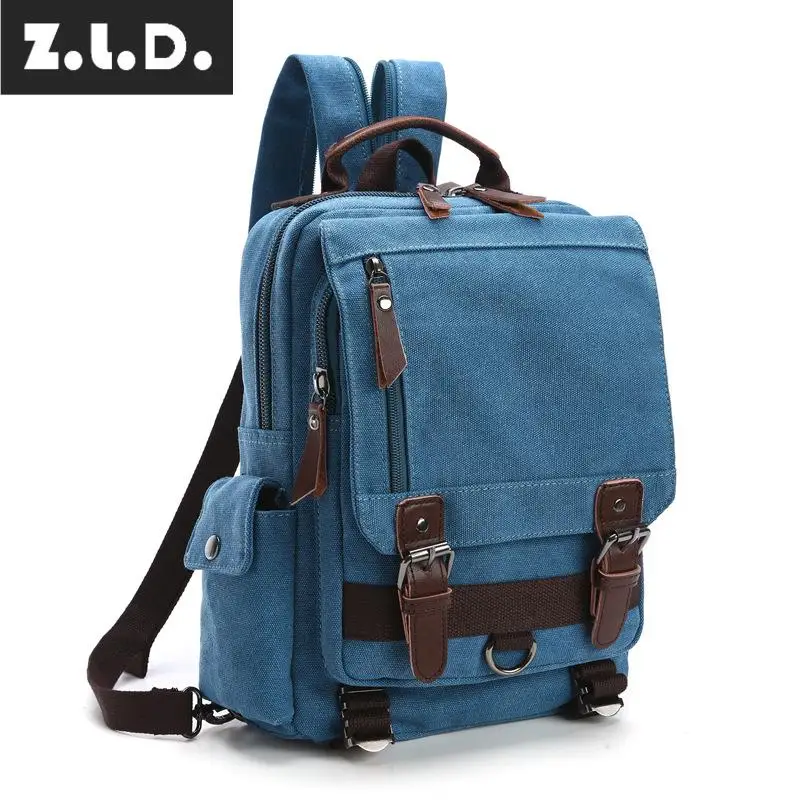 Z.L.D. Модный мужской повседневный брендовый рюкзак Холщовый Рюкзак OL для мужчин и