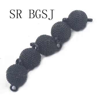 

Free Shipping 5pcs 10mm Round Ball Vintage Black Jewelry Making Magnetic Magnet Clasp