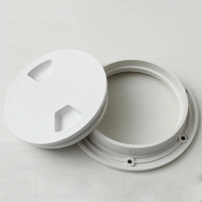 

Utility Boat Deck Cover Hatch Anti-skid Hole Plastic White Accessories Cabin