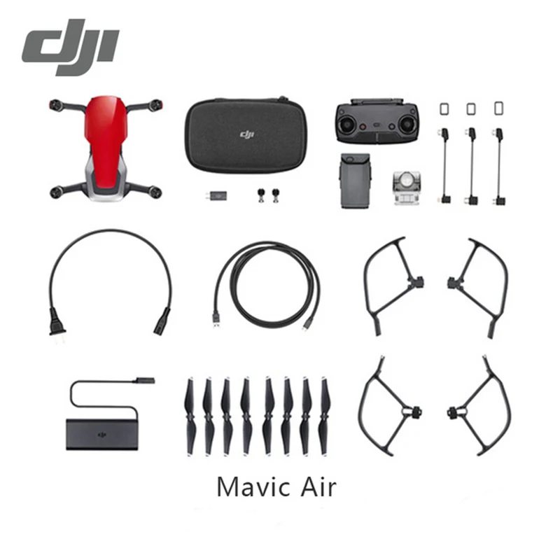 DJI Mavic Air drone/Mavic Fly More Combo с 4 K 100 Мбит/с видеокамерой 32 МП Sphere Panoramas км пульт