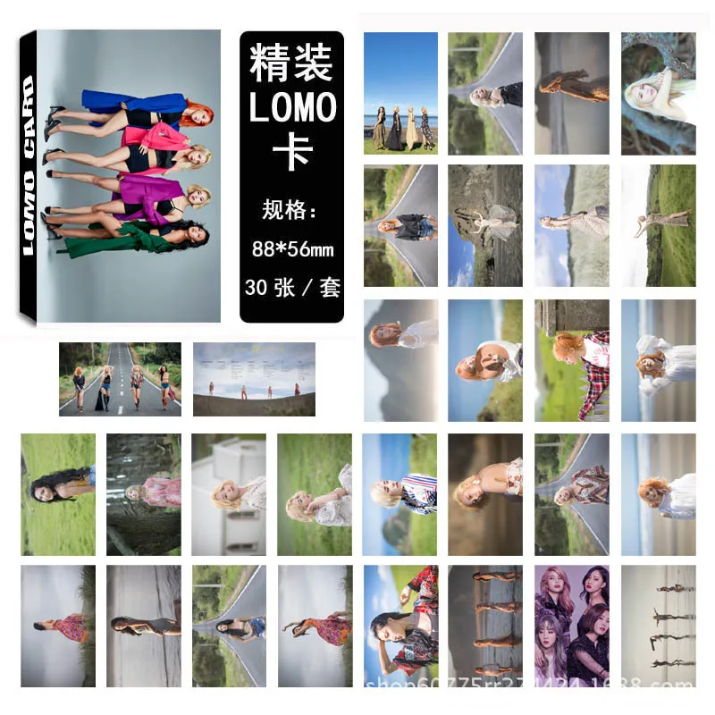 

30Pcs/set Kpop MAMAMOO Starry night Lomo Cards Postcards Decoration Self Made Photo Picture Cards Fan Gift Decoration Supplies
