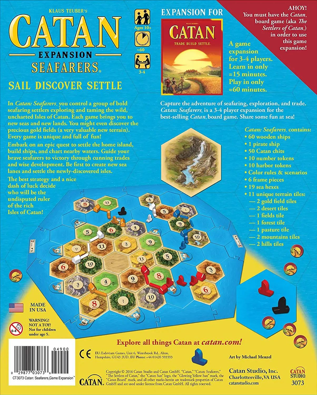 Catan расширение: моряки английская версия шахматная доска Игра настольная карточная игра