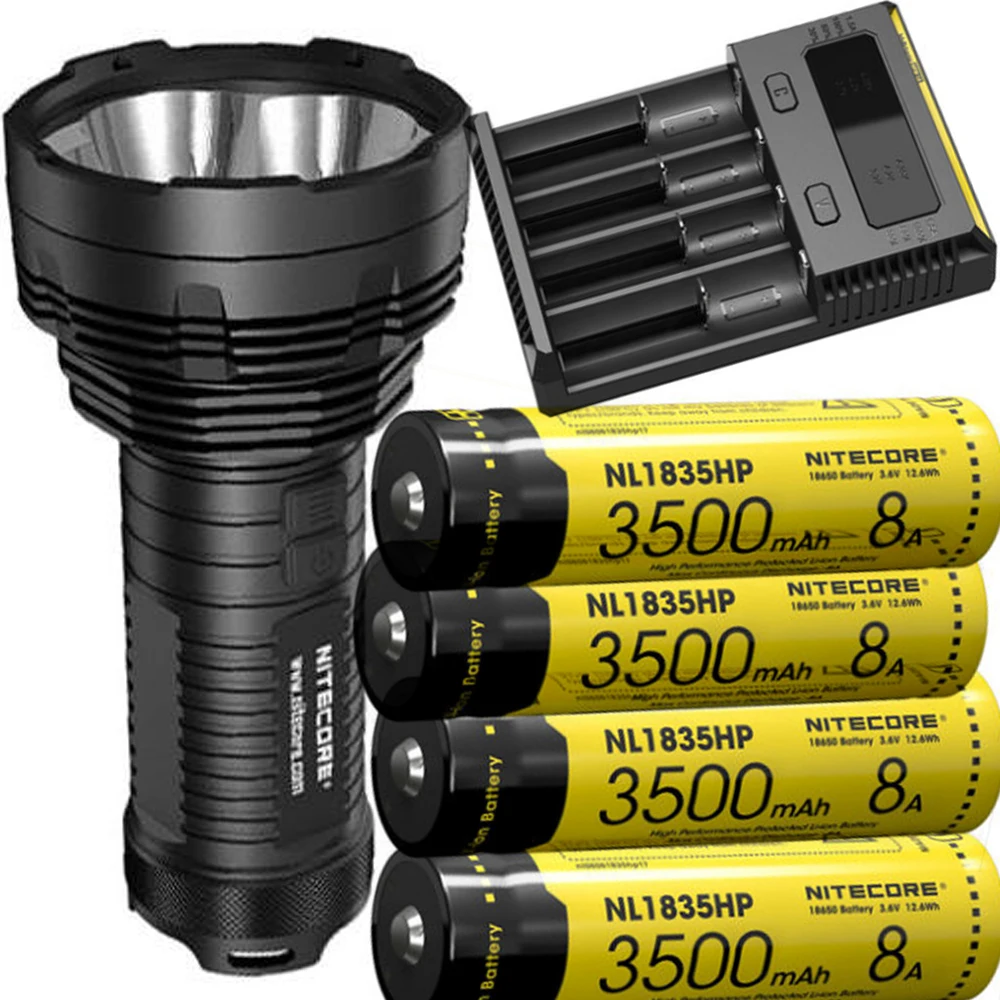 

NiteCore TM16GT 4x Cree XP-L HI V3 LED 3600 Lumen Flashlight + 4 X nitecore NL1835HP Battrey + nitecore i4 Charger