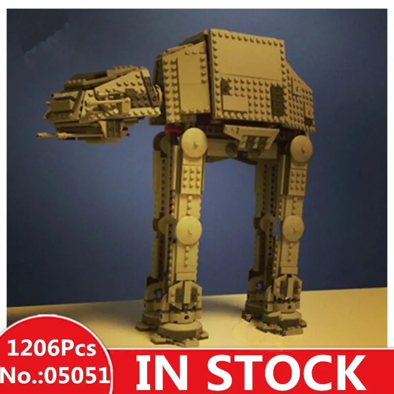 

H&HXY In Stock 05051 1206Pcs Star Series Force Awaken The AT-AT Transpotation Armored Robot wars Building Blocks Bricks
