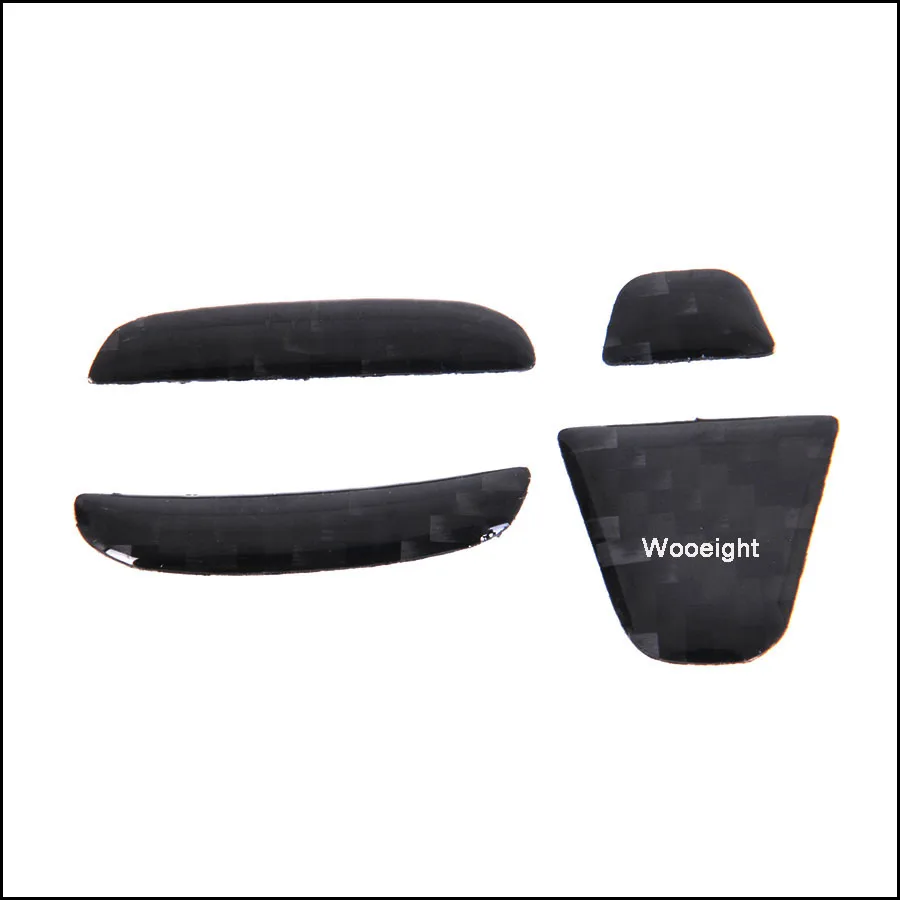 4Pcs Carbon Fiber Steering Wheel Badge Emblem Cover Sticker Car Styling Accessories For Honda Civic Accord Fit CRV CR-V 2016 (1)