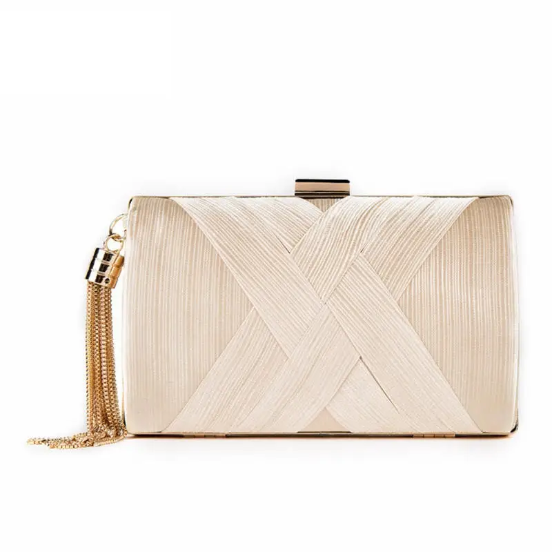 

Women's Tassel Clutch Bridal Shoulder Bag Evening Wallet Purse Wedding Handbag