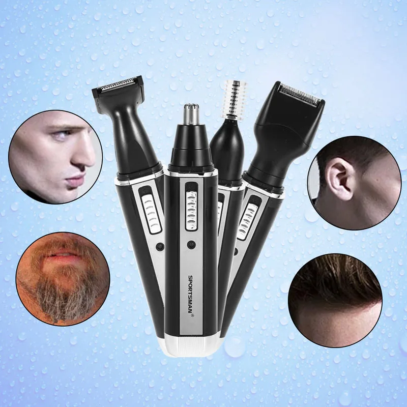 4 In1 Rechargeable Electric Ear Nose Hair Trimmer Beard Eyebrows