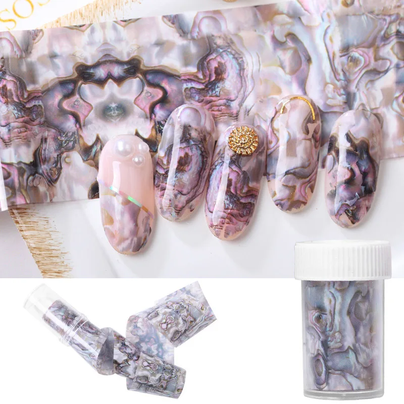 

Water Transfer Full Nail Stickers with Shell Starry Sky Patterns for Women HS11