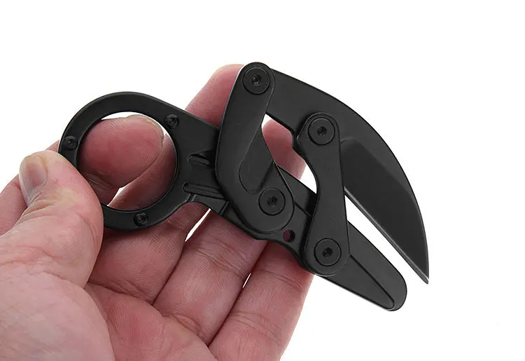 440C Нержавеющая Сталь Открытый EDC выживания Morphing Karambit Многофункциональный механический складной кемпинг режущий канат коготь нож