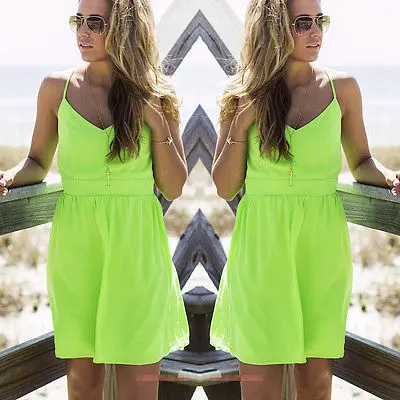 lime summer dress