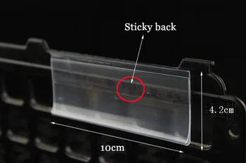 

10*4.2 price tag sign ticket label card holder frame shelf talker signage clip U channel shelf data strip