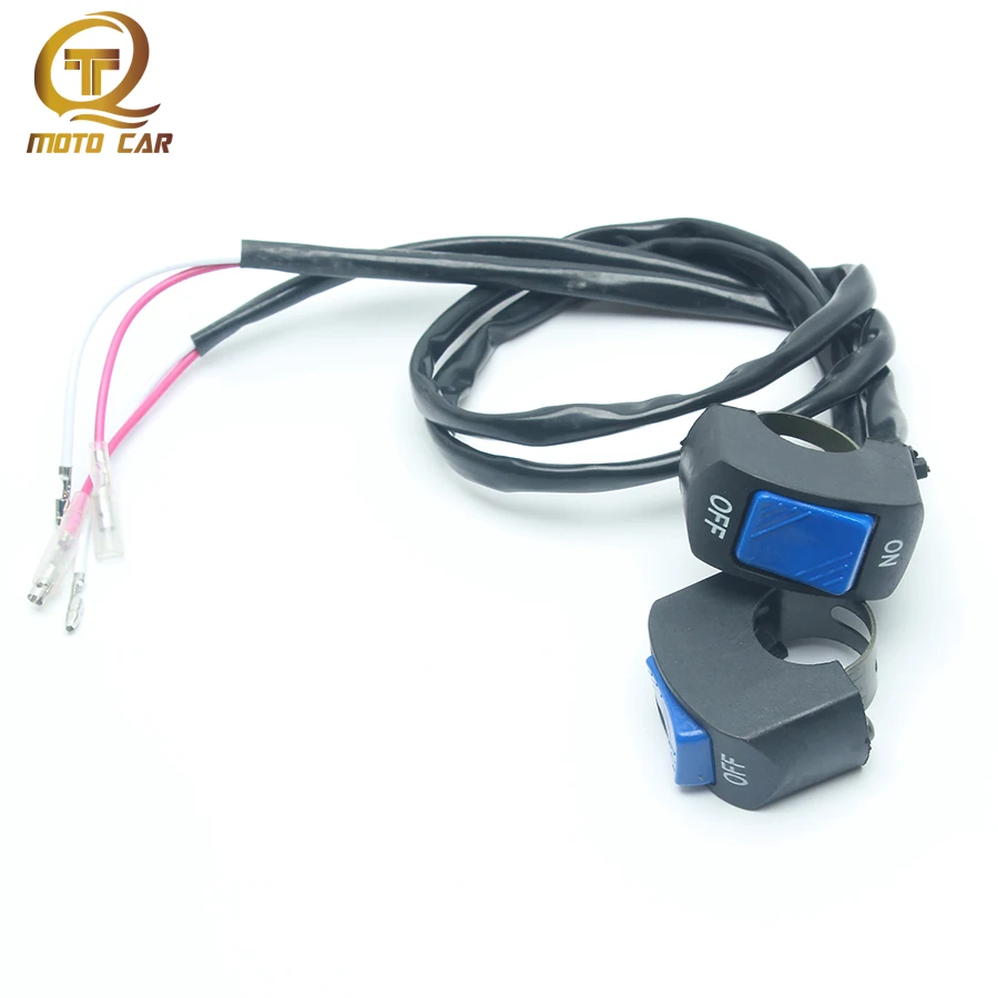 1pair Universal Motorcycle Switch 12V Headlight Lamp Waterproof Button Handgrip ON/OFF Switch
