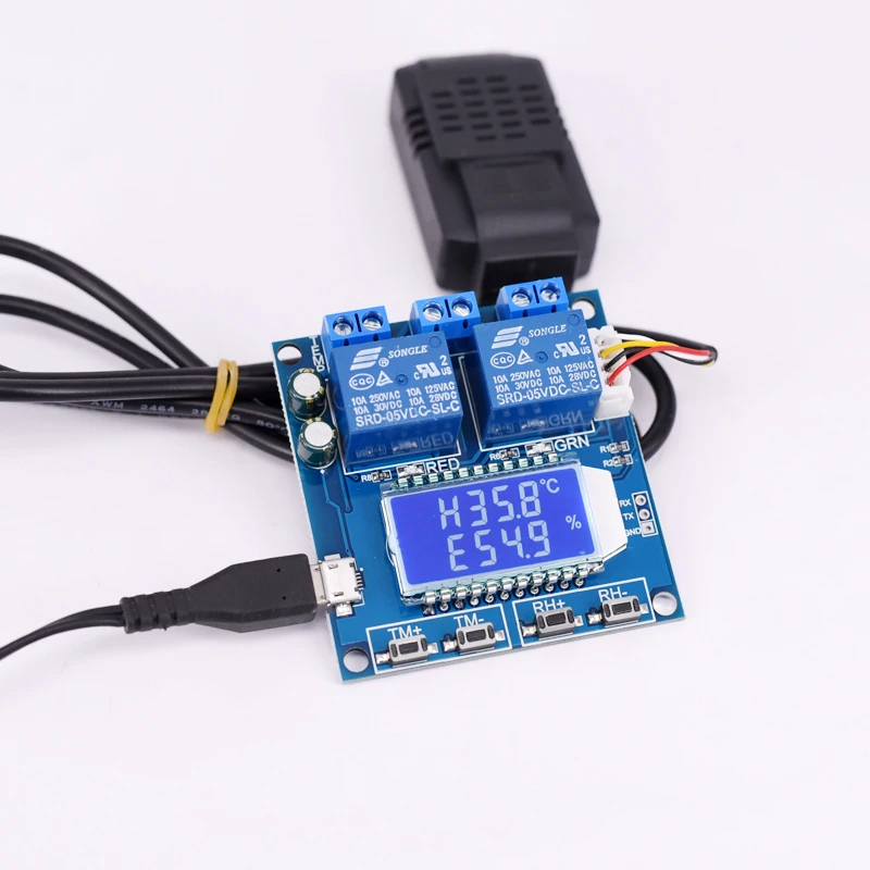 Digital display LCD Automatic constant Temperature Humidity Control 220V 12V 24V