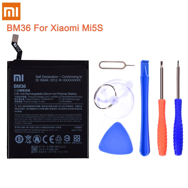 BN40 BN42 BM35 BM36 BM47 для Xiaomi Redmi 4 Pro 3 3S 4X mi 4C mi 4C 5S mi 5S Батарея Замена батарей для мобильных телефонов инструменты