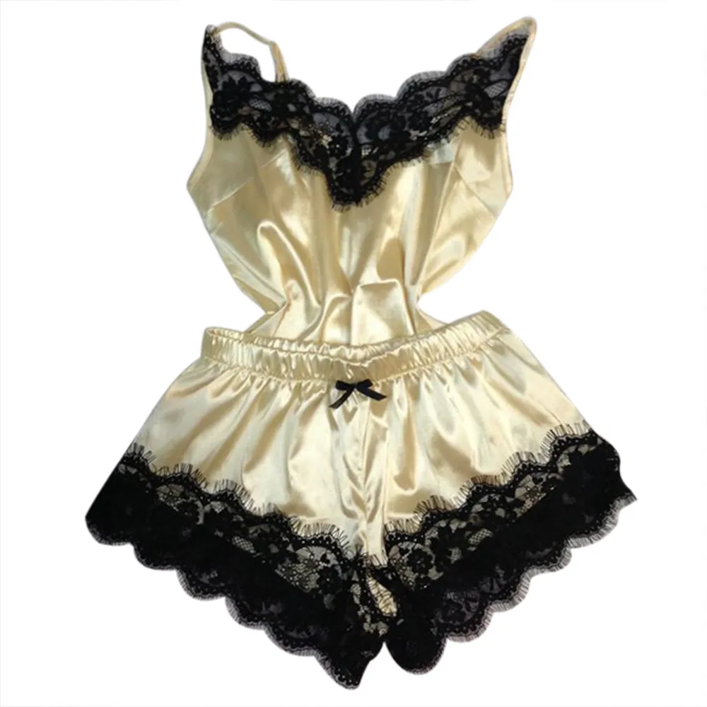 Sexy Lingerie Porno Babydoll Erotic Sleepwear Women Underwear Bow Lace Hot Sex Dress Fashion Temptation Satin Nightdress Suit#15