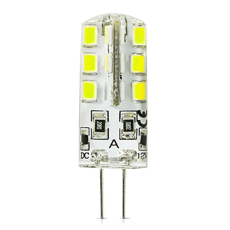 5 шт./лот LED G4 2835 SMD 3 Вт DC 12 В G4 24LED лампа галогенная лампа G4 LED 12 В светодиодные лампы гарантия 2Y Освещение spotlight