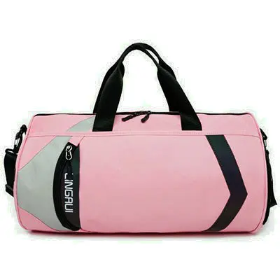 Женские сумки для спортзала, Спортивная мужская сумка, тренировочная сумка через плечо, Tas, сумка для фитнеса и путешествий, Спортивная уличная женская сумка для путешествий - Цвет: Pink