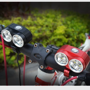 10000LM 2x XML T6 LED Bicycle Front Light Headlight Mountain Bike Head Lamp USB