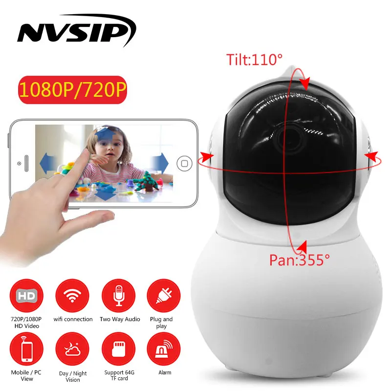 

1080P Home Security IP Camera Wireless Smart WiFi Camera WI-FI Audio Record Surveillance Baby Monitor HD Mini CCTV Camera