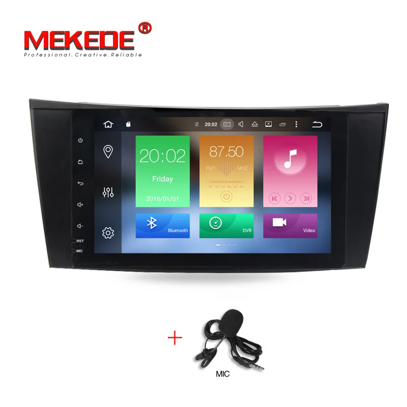 Excellent Android 8.0  8 Inch Car DVD Player For E-Class/W211/Mercedes/Benz/CL Octa Cores 4G RAM 32G ROM 3G/4G WIFI Radio GPS 5