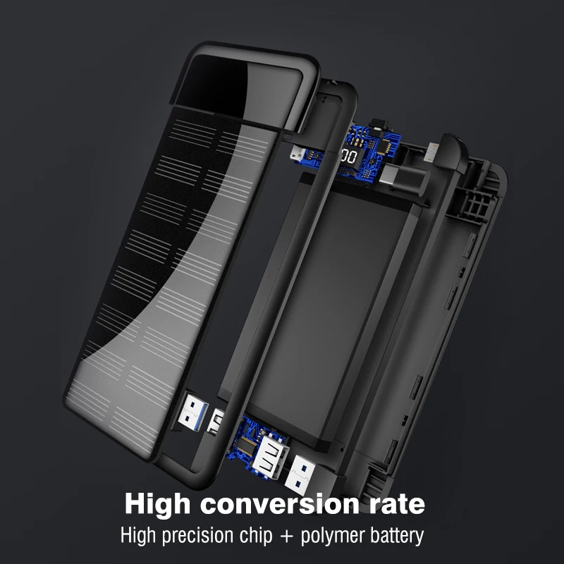 Travelcool 8000 mAh Солнечное Мощность Bank ультратонкий набор солнечных батарей Мини банк