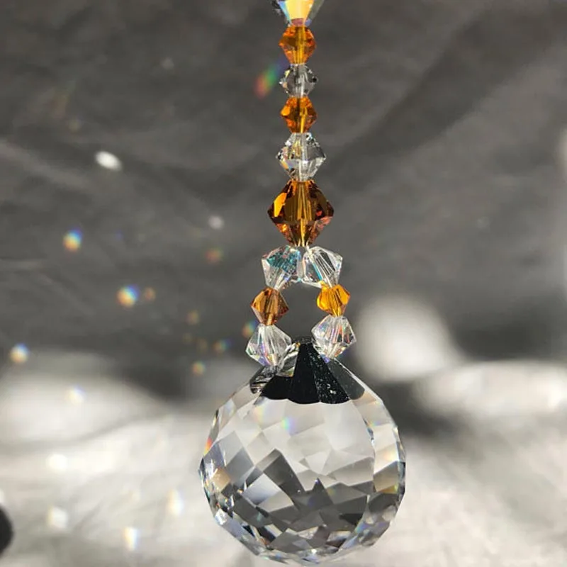 1PCS Suncatcher Crystal Hanging Ornaments Chandelier Crystals Ball