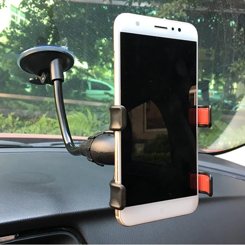 

Sucker Car Phone Holder Mount Bracket Stand 360 Degree Rotation Long Arm Windshield With Suction Cup For iPhone Samsung Huawei