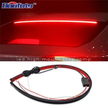 Doofoto Styling Auto di Sicurezza di Guida Auto di Alta Montaggio di Arresto Della Lampada Ad Alta Freno Lampeggiante Ha Condotto La Luce Flessibile Striscia di Avvertimento Singole Luci