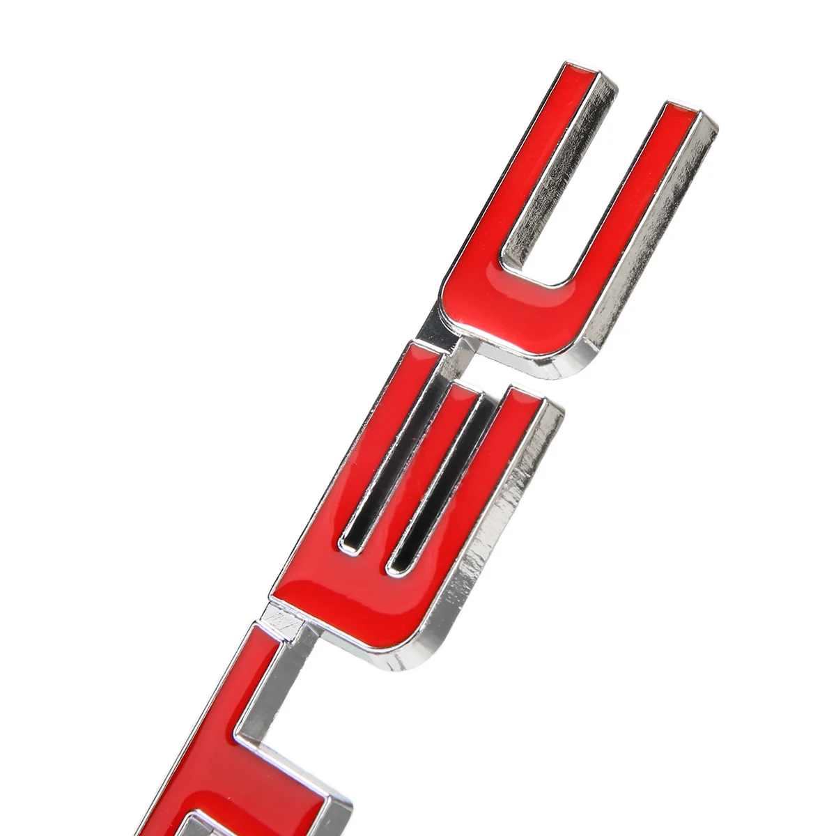 Car DIY Decoration 1pc 3D Full Metal Car Body Badge Sticker VTEC Logo Car Styling Emblem Decals for Honda Red+Silver
