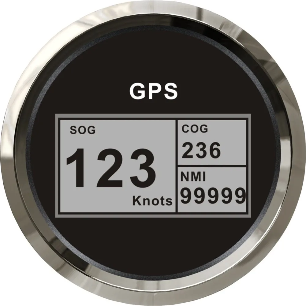 

1pc High Quality Boat Auto Motor Home Universal CCSB 85mm Digital GPS Speedometer 12V/24V with Mating Antenna Black