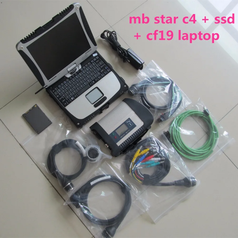  Mb star c4 vollen satz 201912 neueste software super ssd mit laptop cf19 touchscreen bereit zu verw