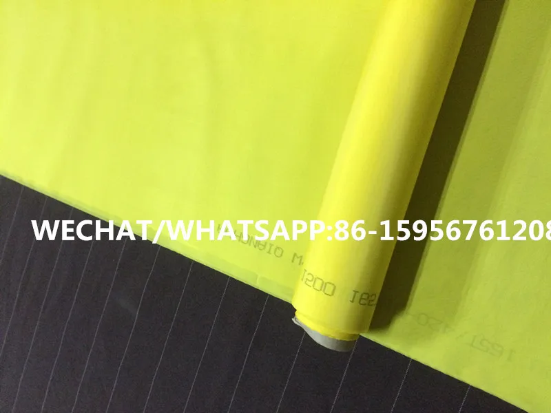 Желтый моно полиэстер трафаретная печать сетки 150T-31um-127cm-30mts