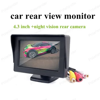 

new night vision car rear camera+2.4g wireless Transmitter 4.3 inch car rear view system car monitor