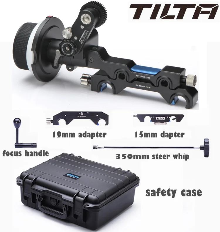 

TILTA FF-T05 Film Single-sided Cine Lens Follow Focus Kit with 15mm/19mm Rod Adapter for FS700 FS7 C300 RED ARRI Camera Rig Cage