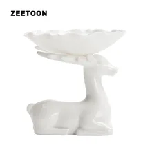 Японский стиль белый из нефрита и фарфора олень чайное ситечко фильтр для кофе и чая наборы кунг-фу чайный сервиз аксессуары креативный домашний орнамент