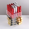 High Capacity Rotating Acrylic Makeup Organizer Storage Case Lipstick Holder Boxes Rotating Lip Gloss Organizer Display Boxes ► Photo 2/6