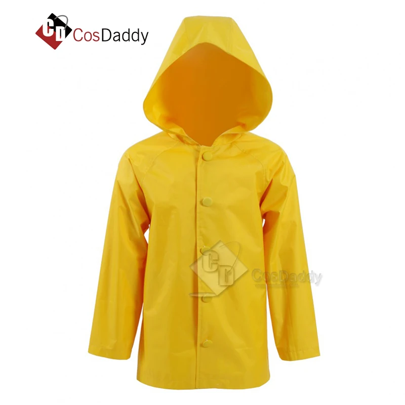 

Stephen King's It Cosplay Costume Georgie Denbrough Raincoat Coat Yellow CosDaddy