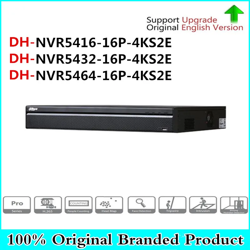 

DH 4K NVR NVR5416-16P-4KS2E 16CH 16 poe NVR5432-16p-4KS2E 32ch 16 PoE NVR5464-16P-4KS2E 1-8 PoE Ports Support 800m ePoE & EoC