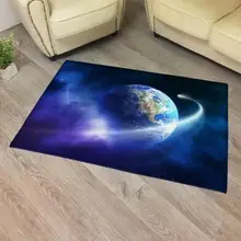 3D земли плюшевый, с принтом дверной коврик 50X80 см Alfombras ковер гостиной прикроватный Коврик противоскользящий, для дома коврик