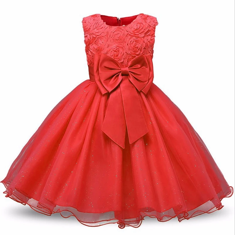 Платье для девочек на день рождения, торжественное платье принцессы с бантом для девочек, детские платья для девочек, свадебные детские платья, детская одежда, Vestido