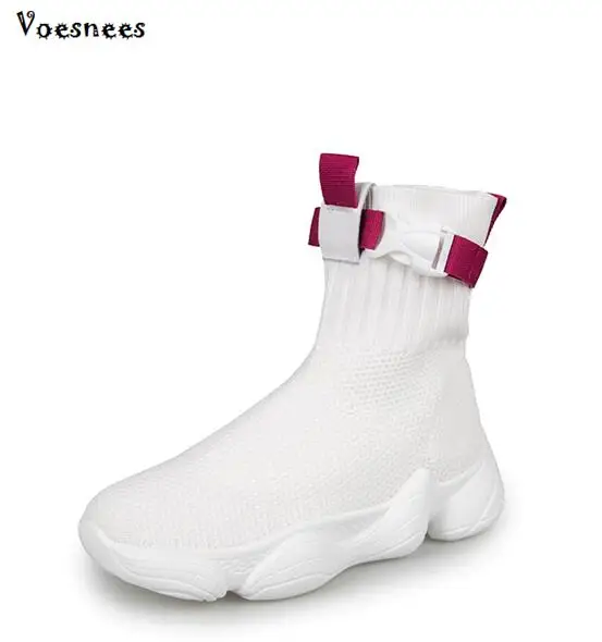 

Fashion Ankle Elastic Sock Boots Sports Shoes Breathable Chunky Stretch Women Shoes Autumn Sexy Street Dance Shoes Female Shoes
