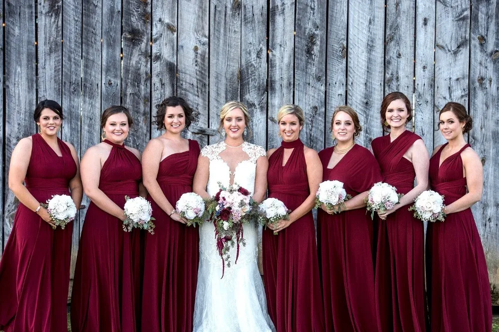 2019 Floor Length Ball Gown Maxi Infinity Dress Convertible Formal Multiway Wrap Bridesmaid Evenin Wedding | Свадьбы и торжества