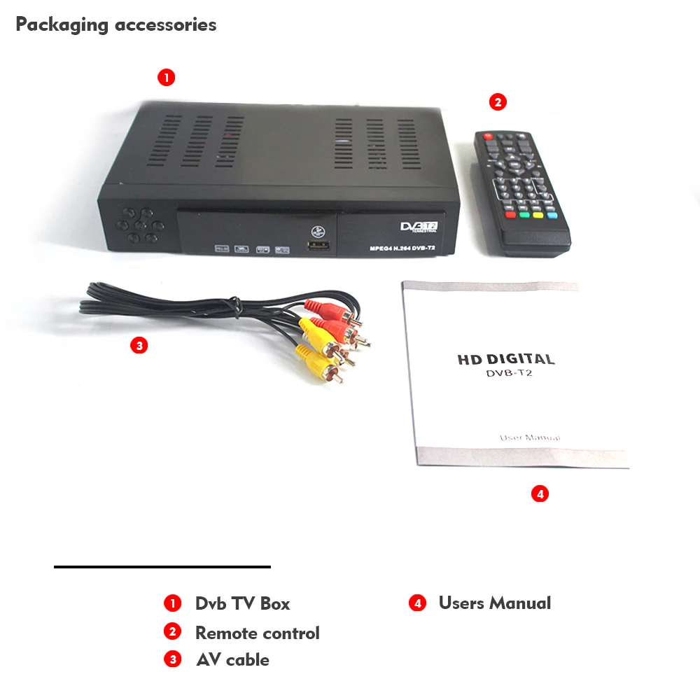 DVB T2 HD цифрового ресивера H.264 ТВ телеприставке экспорта Поддержка MPEG-4 MP3 продавать в Европе Африке и других странах