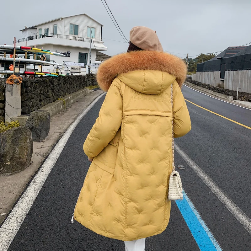 

Plus Size Winter Women Jacket Coat Big Fur Hooded Warm Winter Parka Jackets Long Thicken Down Cotton Jacket Women parkas mujer