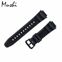 Резиновый ремешок для Casio PGR-270/PGR-270-1/MRW-200H/SGW-500 силиконовый ремешок для часов с пряжкой