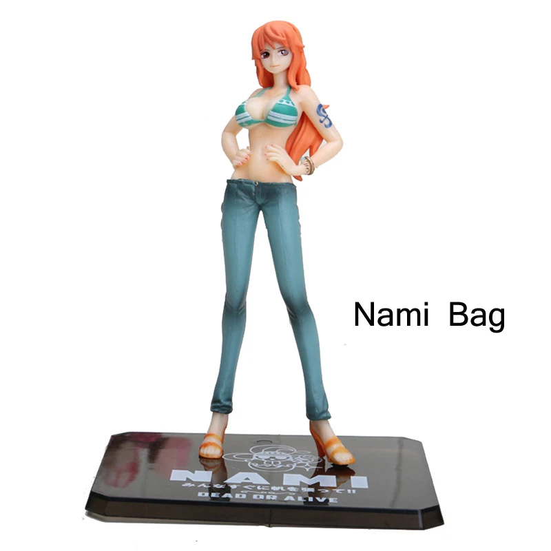 Аниме one piece Figure 2 года спустя Луффи нами ророноа Зоро Санджи Чоппер Хэнкок Битва вер. Фигурка коллекционная игрушка - Цвет: Nami Bag