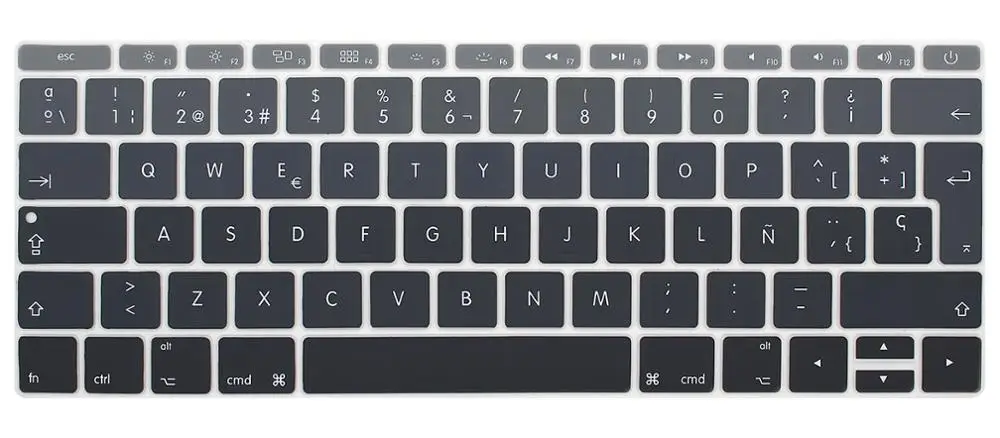 Силиконовая Защитная пленка для клавиатуры в испанском и Европейском стиле, Защитная пленка для Mac Book pro 13, не сенсорная панель, 12 разноцветных пленок для клавиатуры